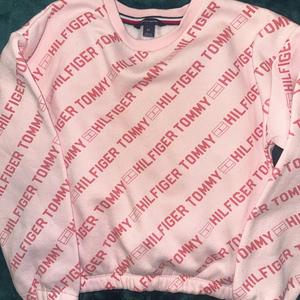 Tommy Hilfiger Pink Logo Print Top